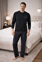 Men's 100% Natural Cotton Long Sleeve High Quality Pajama Set - 2