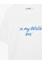 Beige Teenage Jersey Cotton T-Shirt - 4