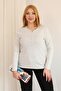 Plus Size Cotton Stretch Fabric Basic Blouse - 3