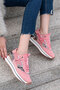 Suede and Genuine Leather Detailed Women's Sneakers - 2