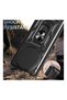 Honor Magic 8 Pro Compatible Tank Case - Extra Protection Armored Outdoor Cover with Ring Stand - Black - 2