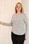 Plus Size Cotton Stretch Fabric Basic Blouse - 3