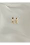 Xuping Anti-Tarnish 1.4 cm Long Stone-Studded Hexagonal Shape Ring Model Earrings - 3