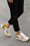 Suede and Genuine Leather Detailed Women's Sneakers