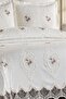 Eliza Gipürlü Bedspread 3 Pieces (Cream) - 3