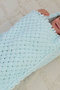 Portbebe for Babies 0-12m White Unisex Newborn Sleeping Bag Cotton Fabric Puffy Knit - 4