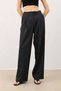 Smoked High Waist Pleated Women's Trousers