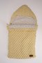Portbebe for Babies 0-12m White Unisex Newborn Sleeping Bag Cotton Fabric Puffy Knit - 3