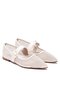 Women's Strappy Breathable Special Mesh Beaded Pointed Toe Ballet Flats Shoes 19220