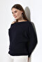 Women's Off-Shoulder Asymmetrical Long Sleeve Blouse 22153 - 2
