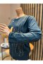 Women's Wave Shine Combed Cotton Blouse for Middle Age and Above - 3