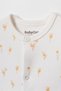 100% Cotton Organic Cotton Piece Baby Romper with Booties – Newborn Long Sleeve Snap Romper Set – Unisex Baby - 2