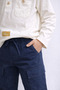 Boy's Ecru Long Sleeve Bodysuit and Beige Cargo Pants 2-Piece Set - 2