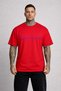 Men's Oversized T-Shirt Purple Line Printed 100% Cotton T-Shirt Comfortable Fit