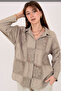 Women's Italian Chrysanthemum Pattern D Lace Detailed 100% P Cotton Shirt - 2