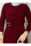 Yanı Buckled Women's Hijab Dress - 2