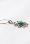 Sun Model Green Zircon Stone Silver Color Stainless Steel Women's Necklace - 5