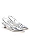 Women's Pointed Toe Short Heeled Evening Dress Shoes - 3
