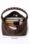 Studded Detail Women's Hobo Bag - Large Internal Volume Shoulder Bag Bag Si - 4