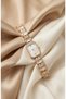 Women's Steel Watch Gold Color White Dial with Stones Luxury Edition Vintage Elegant Stylish Women's Wristwatch 2026 - 3