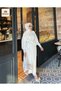 New Season!!! Stone Embellished Belt Detailed Cutout Chiffon Skirt Hijab Suit