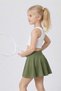 High Waist Shorts Flounced Tennis Sports Skirt Diver Fabric - 4