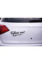 Follow Me if You Can Car Sticker – Auto Window Lettering – Vehicle Rear Window Trunk Modified Decor 23X10 cm - 2