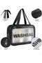 Black Color Washbag Waterproof Large Size Makeup Bag Bag Pcs - 4
