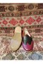 Burgundy Black Women's Yemeni Sandals Genuine Leather Hand-Sewn Leather Sole Size Stiletto Heel 37 - 3