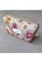 Powder Beige Vintage Rose Patterned Small Size Hygiene BagPcs/ Wallet / Bag Organizer/Organizer Bag
