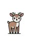 Decorative Sticker, Deer, Brown