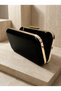Black Color Luxury Patent Leather Gold Detailed Chain Strap Women's Evening Dress Bag Wedding Engagement Graduation - 4