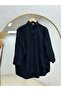 Deva Tek Pocketed Oversized Cupra Shirt-Çi̇334.13 Black - 2