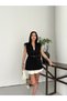 Gold Buckle Belt Li Padded Shoulders Elegant Oversized Vest -Black - 3