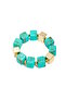 Blue and Gold Color Beaded Bracelet - 2