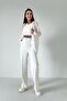 Women's White Pocketed Oversize Ke Linen Ömlek - 2