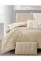 6Pc Reversible Comforter Set 240x260cm Comforter with 2 Pillowshams 2 Pillowcases & Fitted Sheet