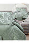 6Pc Reversible Comforter Set 240x260cm Comforter with 2 Pillowshams 2 Pillowcases & Fitted Sheet - 2