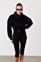 Pulse Crop Sweatshirt Siyah - 5
