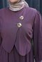 Women's Vest Set Button Detailed TENCEL™ Hijab Dress - 7