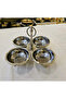 Classic Stand-Up Stainless Steel 4-Piece Snack Bowl Silver - 3