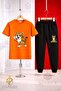 Children's Kaplan Tek Pati Havada Printed 3-Piece T-Shirt Tracksuit Set - 3