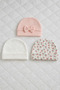 3-Piece Coffee Series 100% Cotton Baby Hat