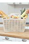 25 Lt Mesh Patterned Plastic Market Basket – for Picnic, Grocery and Shopping, Bag Pieces, 43X29X49 cm - 4