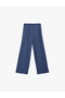 Pocket Detail Elastic Waist Wide Leg Pants - 4