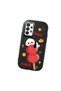 Samsung Galaxy A33 Compatible Shock-Absorbing Camera Protected Black Silicone Case Panda Patterned - 3