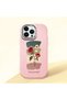iPhone 13 Pro Compatible Shock-Absorbing Camera Protected Pink Silicone Case Artistic Patterns