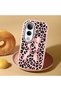 Vivo V50 Lite 4G/5G Compatible Shock-Absorbing Camera Protected Pink Silicone Case Leopard Printed I - 2