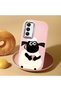 Samsung Galaxy A25 Compatible Shock-Absorbing Camera Protected Pink Silicone Case Lamb Patterned - 2