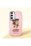 Pink Silicone Case Compatible with Samsung Galaxy A35 Shock-Absorbing Camera Protected Artistic Patterns